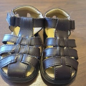 Scott David Brown leather fisherman sandals